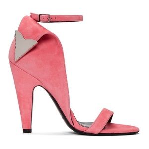 Calvin Klein 205W39NYC Blush Suede Letitia Sandals